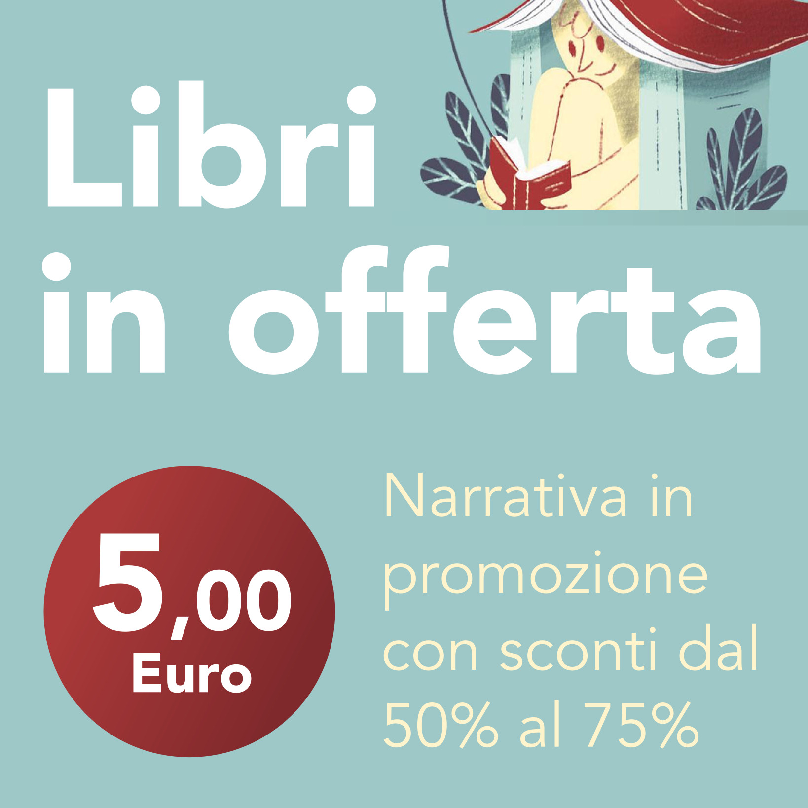 Libri in offerta a 5 euro.